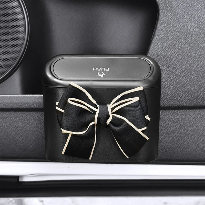 Premium Cute Bowtie Mini Trash For Cars for Cars, Trucks & SUVs