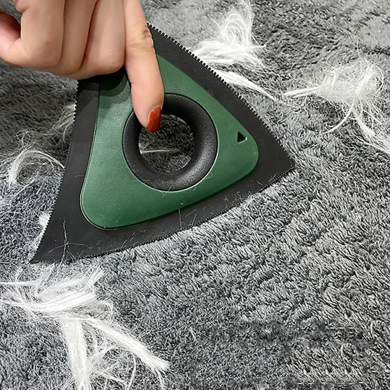 Premium Mini Pet Hair Remover Triangle   Great For Bedding, Couch, Car Interior Detailing, Home, Furniture Handheld Professional Reusabl for Cars, Trucks & SUVs