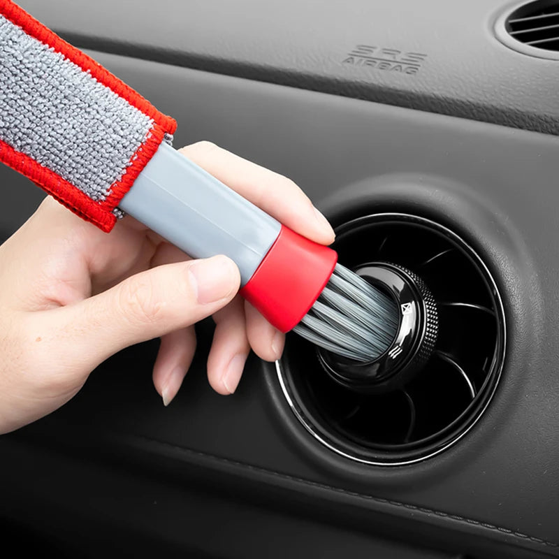 Premium Car Air Conditioner Outlet Cleaning Tool Multi Purpose Dust Brush Car Accessories Interior Multi Purpose Brush Cleaning Brush for Cars, Trucks & SUVs