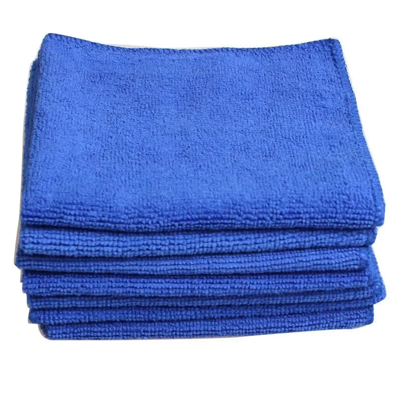 Premium 200Pcs Microfiber Towels Car Wash Drying Cloth Blue Car Care Detailing Cleaning Polishing Duster Home Kitchen Washing Rags for Cars, Trucks & SUVs