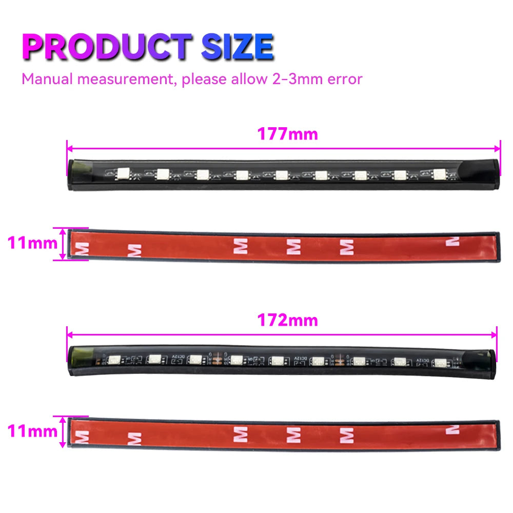 Premium Neon 48 72 Led Car Interior Ambient Foot Light With Usb Wireless Remote Music App Control Auto Rgb Atmosphere Decorative Lamps for Cars, Trucks & SUVs