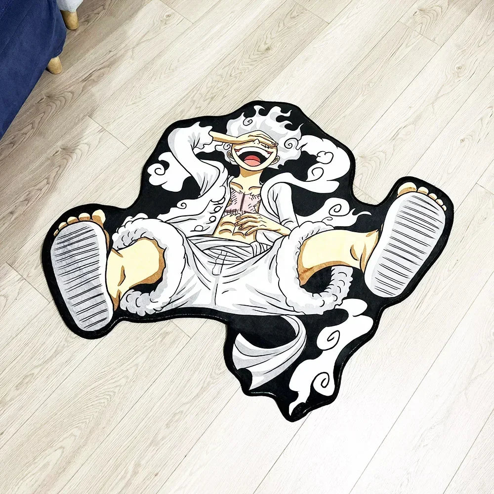 Premium Anime Rug Popular Style Luffy Gear 5 One Nika Form Piece Ace Customize Cartoon Rug Handmade Carpet Area Rug For Home Decor for Cars, Trucks & SUVs