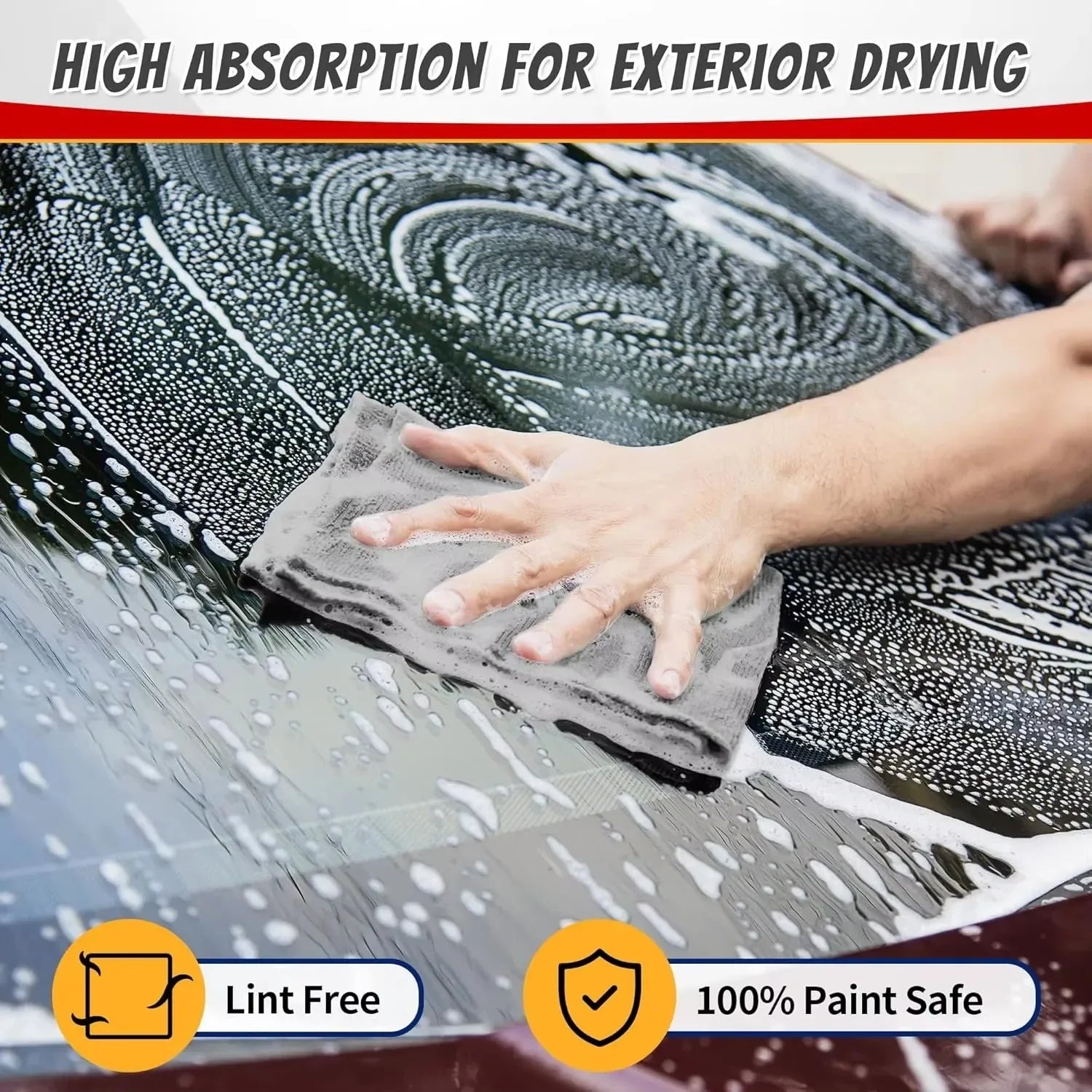 Premium Reusable Thicken Microfiber Cleaning Cloths Lint Free Microfiber Cleaning Towel Cloths Cleaning Towels Absorbent For Car Window for Cars, Trucks & SUVs