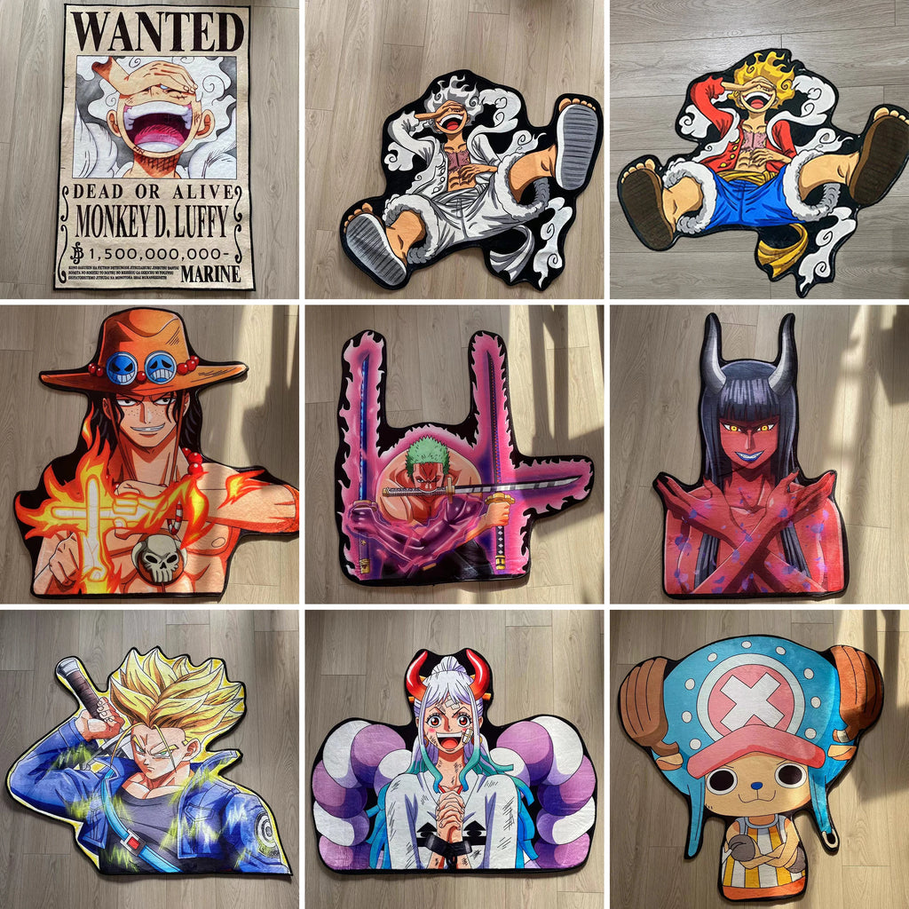 Premium Anime One Pieces Manga Soft Anti Slip Area Rugs Home Bedroom Cartoon Deco Kitchen Bathroom Non Slip Mat Doormat Birthday Gift for Cars, Trucks & SUVs