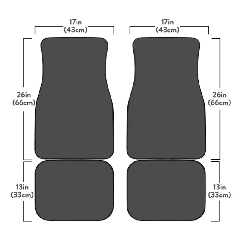 Premium Anime Chainsaw Man Universal Fit Front/Rear 4 Pcs Horrible Full Set Print Custom Design Carpet Car Suv Truck Floor Mats Doormat for Cars, Trucks & SUVs