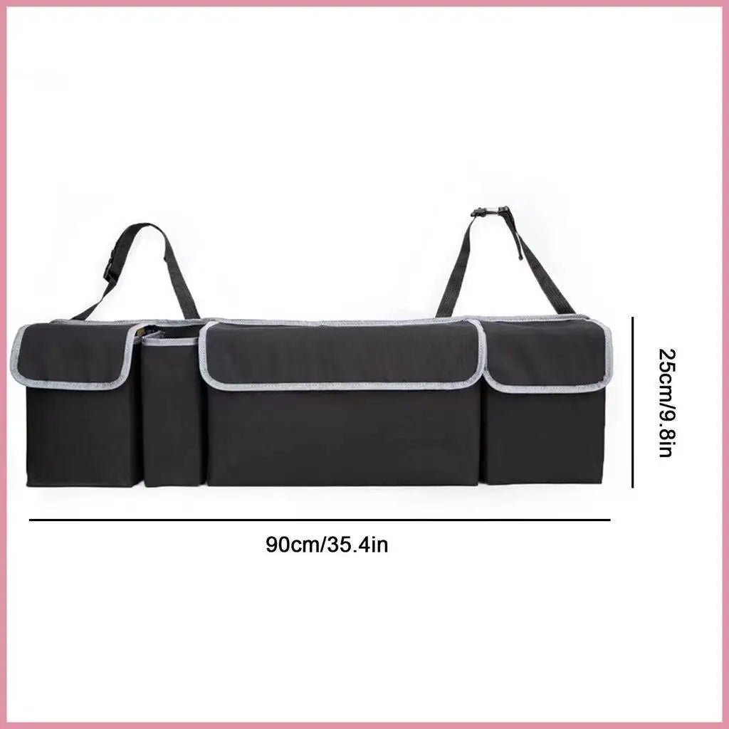 Premium Versatile Oxford Cloth Car Trunk Storage Bag Rear Seat Back Hanging Vehicle Organizer Box For Automobile Interior for Cars, Trucks & SUVs