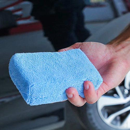 Premium 1/10Pcs Car Wax Applicator Pads Microfibre Polishing Sponges Soft Auto Detailing Waxing Sponge Cleaning Foam Car Paint Care Pad for Cars, Trucks & SUVs