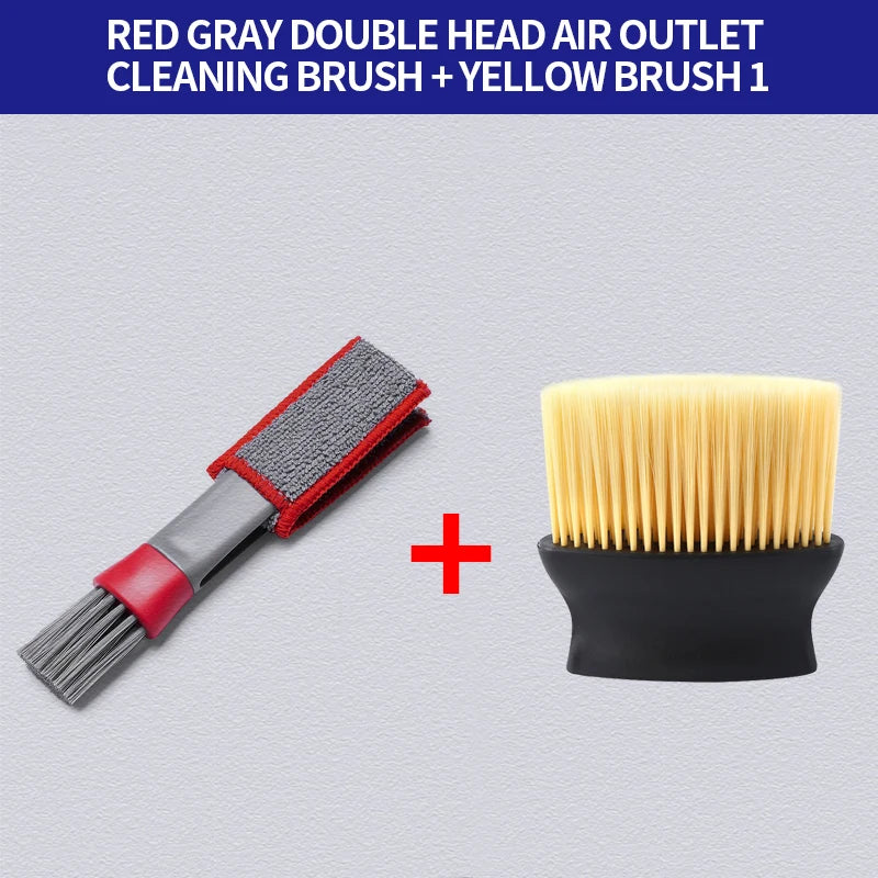 Premium Car Air Conditioner Outlet Cleaning Tool Multi Purpose Dust Brush Car Accessories Interior Multi Purpose Brush Cleaning Brush for Cars, Trucks & SUVs