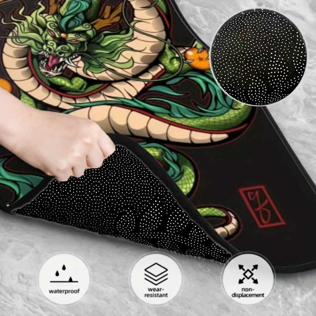 Premium 4Pcs Dragon King Design Car Mats, Non Slip, Waterproof, Interior Protection Accessories   Valentine'S Day, The Perfect Men Gift for Cars, Trucks & SUVs