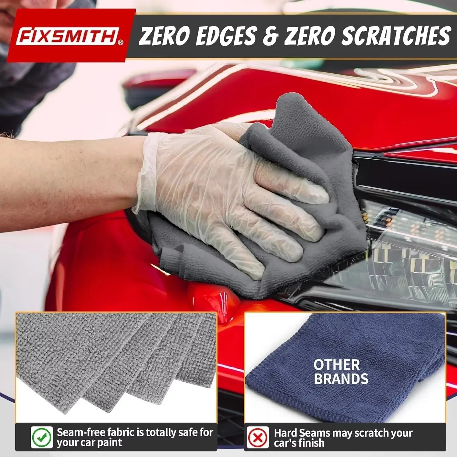 Premium Reusable Thicken Microfiber Cleaning Cloths Lint Free Microfiber Cleaning Towel Cloths Cleaning Towels Absorbent For Car Window for Cars, Trucks & SUVs