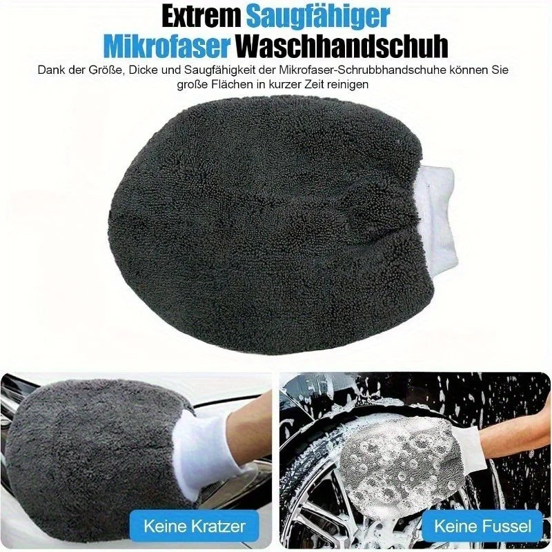 Premium 11Pcs Car Cleaning Kit That Includes A Tire Brush, Microfiber Cleaning Gloves, Making It An Excellent Choice For Car Cleaning. for Cars, Trucks & SUVs