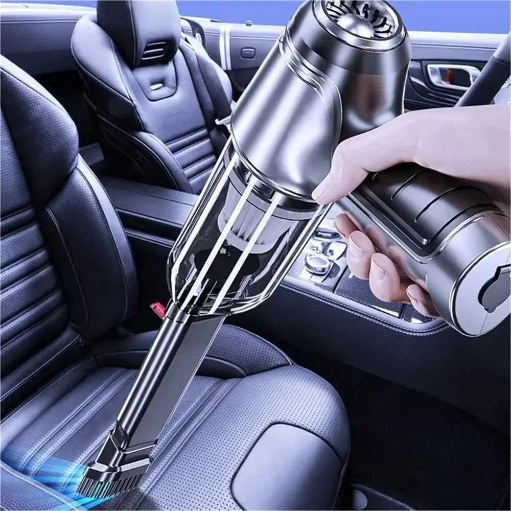 Premium Car Vacuum Cleaner Strong Suction Cleaning Mini Machine Wireless Portable Handhled Blower Machine Air Duster For Home Appliances for Cars, Trucks & SUVs