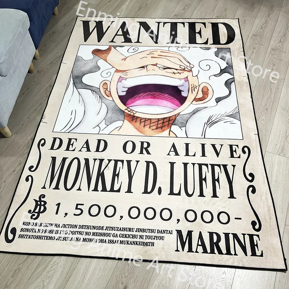 Premium Anime Rug Popular Style Luffy Gear 5 One Nika Form Piece Ace Customize Cartoon Rug Handmade Carpet Area Rug For Home Decor for Cars, Trucks & SUVs