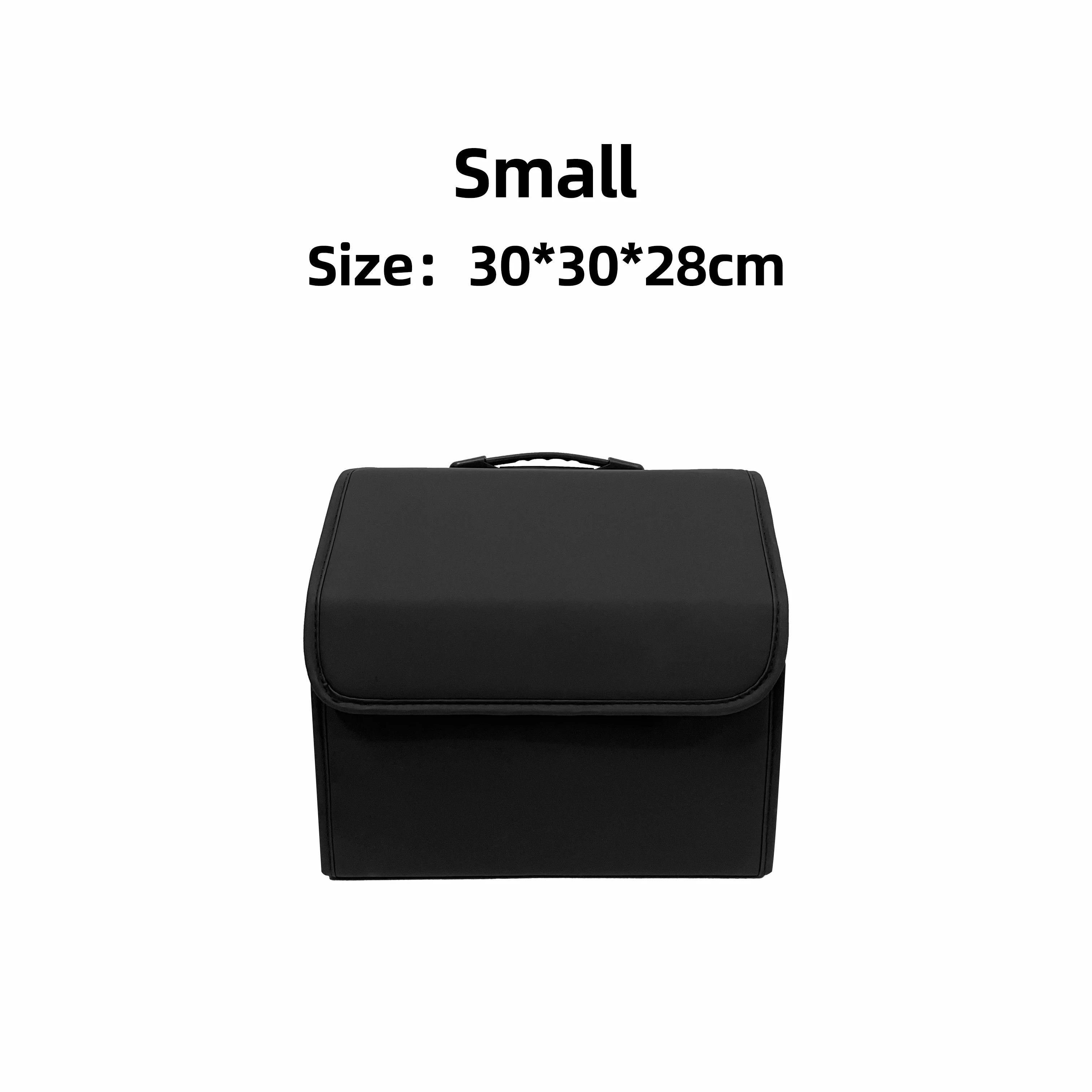 Premium Storage Box Pu Leather Multipurpose Collapsible Car Trunk Storage Organizer Car Trunk Organizer Stowing Tidying Auto Accessories for Cars, Trucks & SUVs
