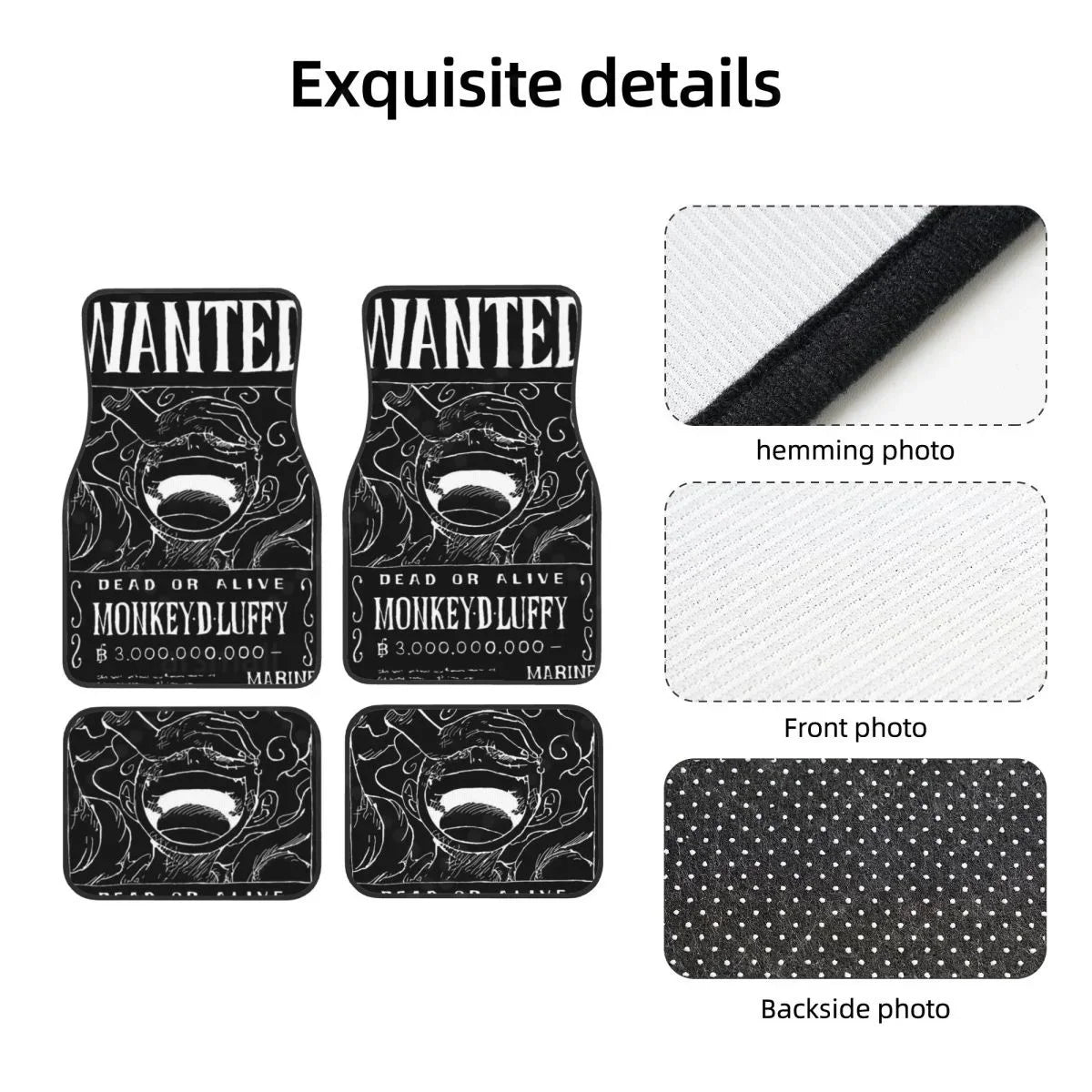 Premium Luffys Car Floormat Heavy Duty Front Rear Rubber Floor Mats Carpet Floor Protection Fits Most Vehicles for Cars, Trucks & SUVs