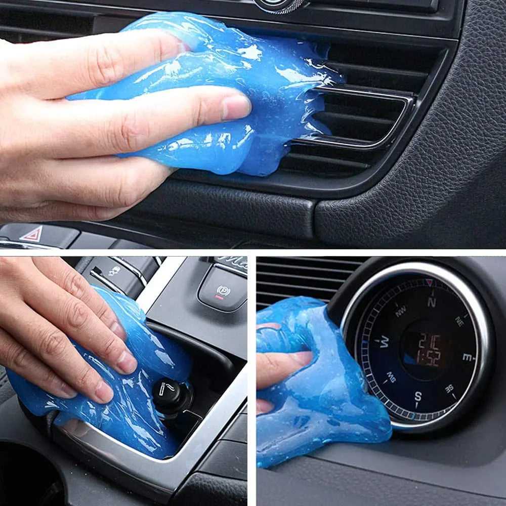 Premium Seametal Car Cleaning Gel Multifunctional Air Vent Outlet Dashboard Laptop Magic Cleaning Tool Wash Mud Dust Remover Dirt Clean for Cars, Trucks & SUVs
