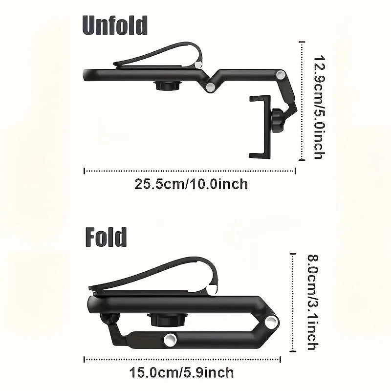 Premium 1/2Pcs Universal 1080° Rotatable Sun Visor Car Phone Holder, Durable Abs Material, Adjustable Mount For Bedroom, Kitchen for Cars, Trucks & SUVs