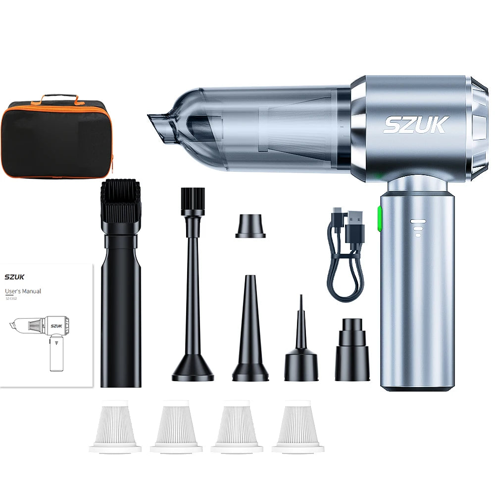 Premium Car Vacuum Cleaner 180000Pa Wireless Portable Cleaning Machine For Keyboard Powerful Mini Handheld Cleaner For Car And Home for Cars, Trucks & SUVs