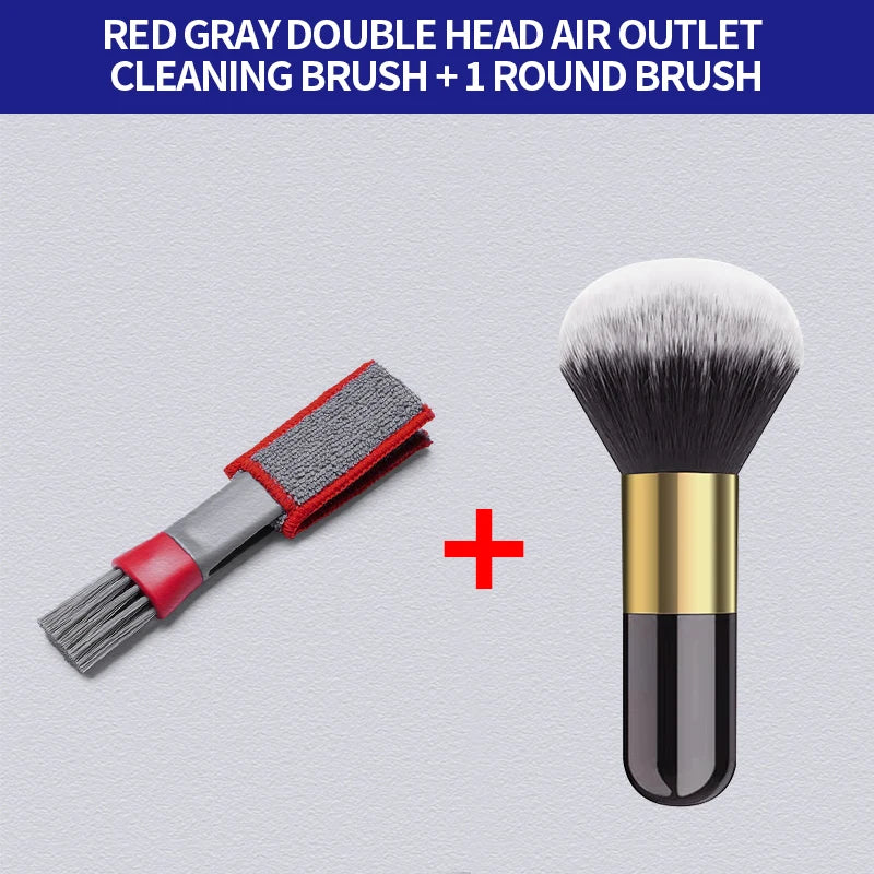Premium Car Air Conditioner Outlet Cleaning Tool Multi Purpose Dust Brush Car Accessories Interior Multi Purpose Brush Cleaning Brush for Cars, Trucks & SUVs