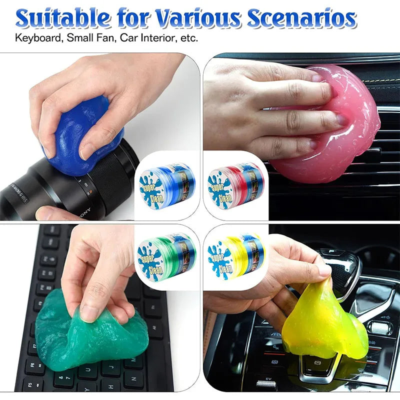Premium Cleaning Gel For Car, Detailing Clean Slime, Car Interior Putty Cleaner, Universal Keyboard Notebook Magic Cleanser Mud for Cars, Trucks & SUVs