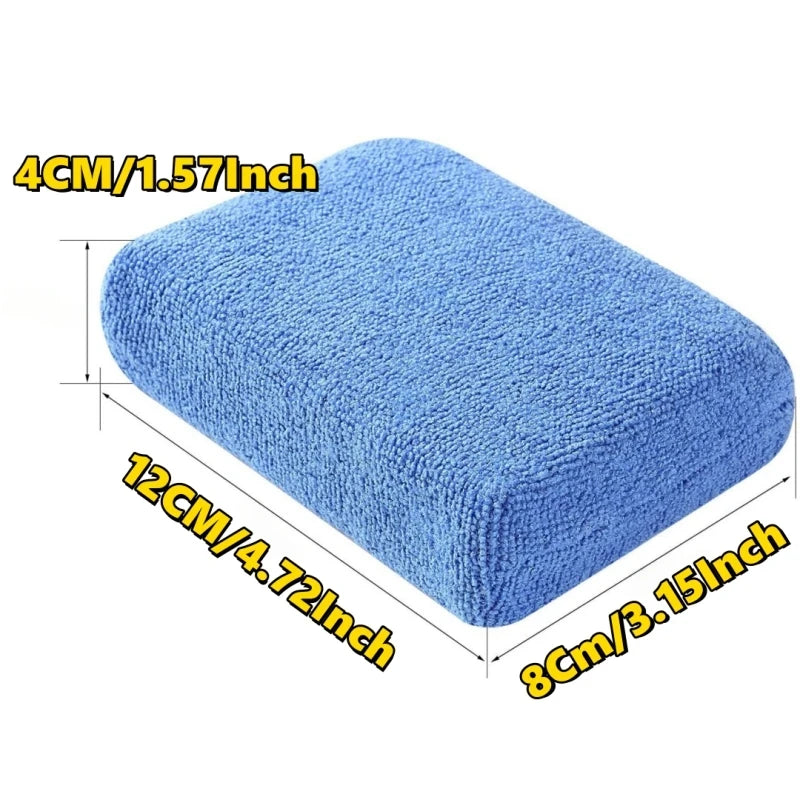 Premium 1/10Pcs Car Wax Applicator Pads Microfibre Polishing Sponges Soft Auto Detailing Waxing Sponge Cleaning Foam Car Paint Care Pad for Cars, Trucks & SUVs