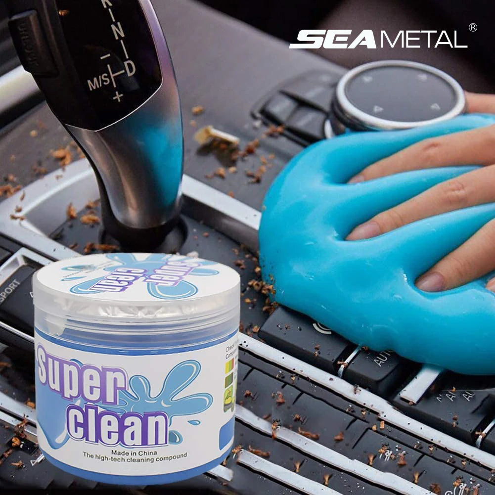 Premium Seametal Car Cleaning Gel Multifunctional Air Vent Outlet Dashboard Laptop Magic Cleaning Tool Wash Mud Dust Remover Dirt Clean for Cars, Trucks & SUVs