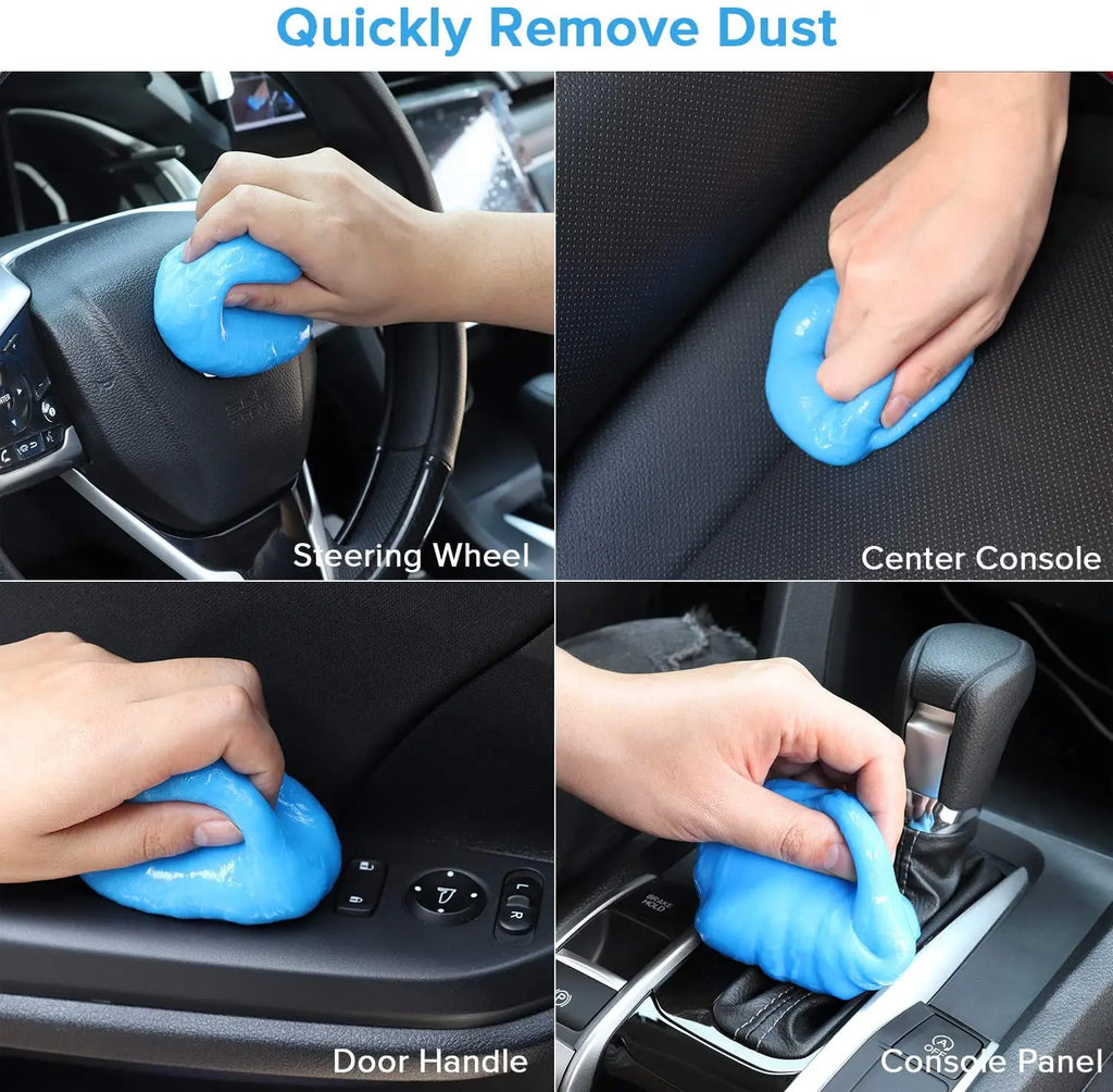 Premium Seametal Car Cleaning Gel Multifunctional Air Vent Outlet Dashboard Laptop Magic Cleaning Tool Wash Mud Dust Remover Dirt Clean for Cars, Trucks & SUVs