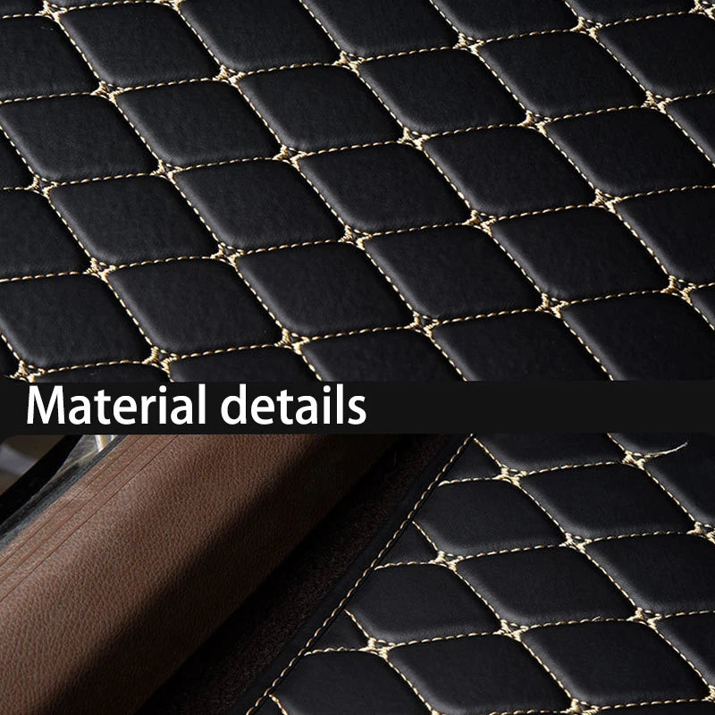 Premium 5Pcs Car Floor Mats Pu Leather Waterproof Auto Foot Pad Protector Pads Fashion Universal Car Carpet Cushion For All Seasons for Cars, Trucks & SUVs