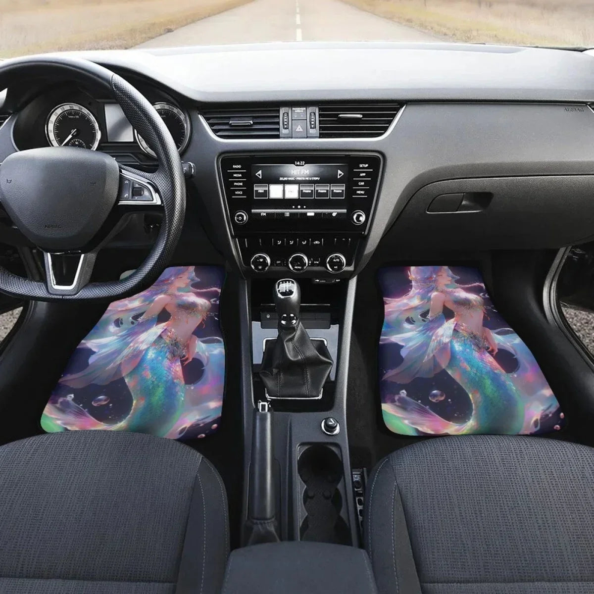 Premium New Arrivals Soft Car Floor Mats Anime Mermaid Forest Universal Fit Auto Carpet Set Of 2 Front Rear Liners Protector For Woman for Cars, Trucks & SUVs