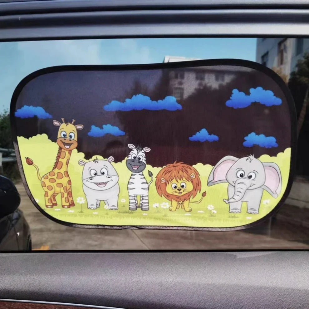 Premium 2Pcs Car Sun Shade Side Window Windscreen Roof Window For Children Adults Adsorption Sunshade Cover Universal Car Curtain for Cars, Trucks & SUVs