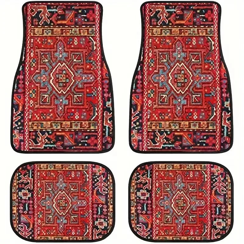 Premium Persian  Rug Design Floor Mats For Car Universal for Cars, Trucks & SUVs
