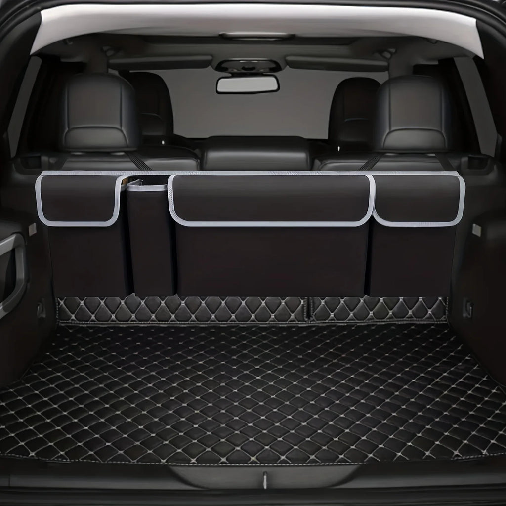 Premium Versatile Oxford Cloth Car Trunk Storage Bag Rear Seat Back Hanging Vehicle Organizer Box For Automobile Interior for Cars, Trucks & SUVs