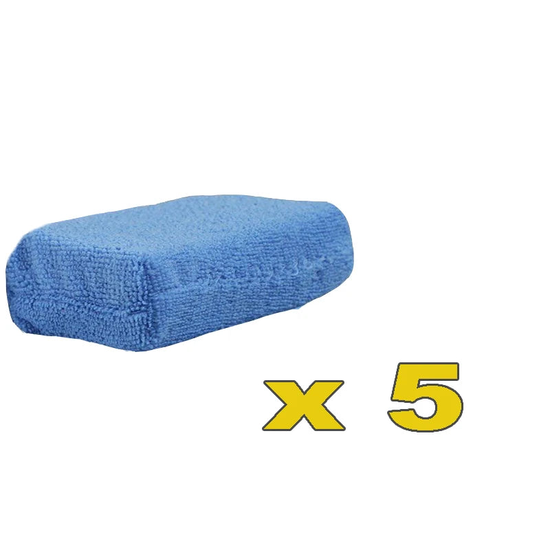 Premium 1/10Pcs Car Wax Applicator Pads Microfibre Polishing Sponges Soft Auto Detailing Waxing Sponge Cleaning Foam Car Paint Care Pad for Cars, Trucks & SUVs