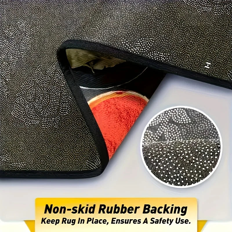 Premium 4 Pack Samurai Warrior Print Car Mats, Non Slip, Washable, Fashionable Interior Protection For Cars, Trucks  All Season Gift for Cars, Trucks & SUVs