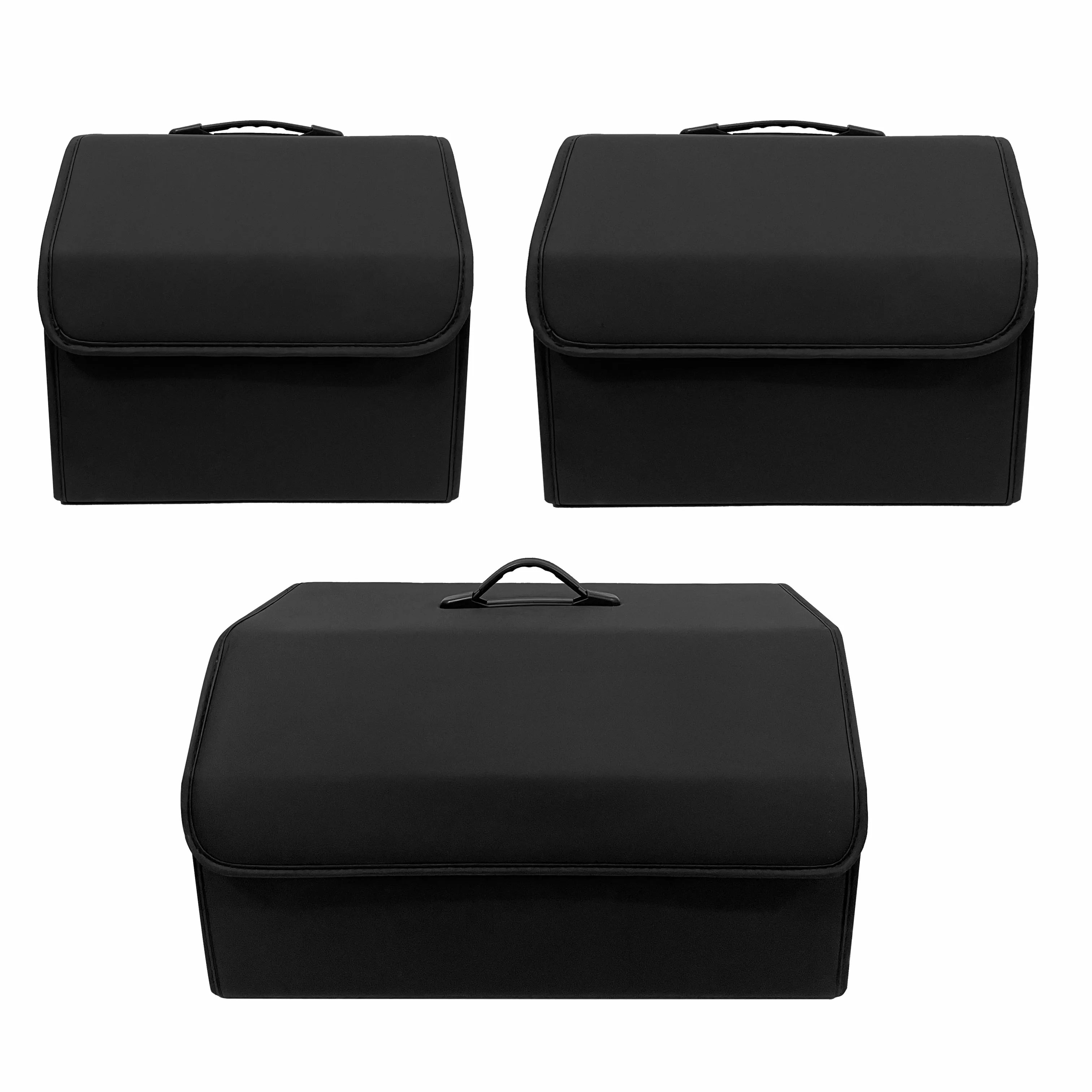 Premium Storage Box Pu Leather Multipurpose Collapsible Car Trunk Storage Organizer Car Trunk Organizer Stowing Tidying Auto Accessories for Cars, Trucks & SUVs