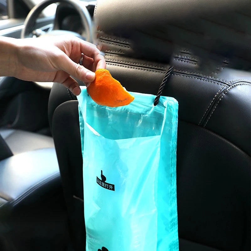 Premium 50Pcs/Bag Hanging Disposable Storage Cleaning Bag Hanging Car Garbage Bag Car Trash Can Garbage Bag For Car Interior Accessories for Cars, Trucks & SUVs
