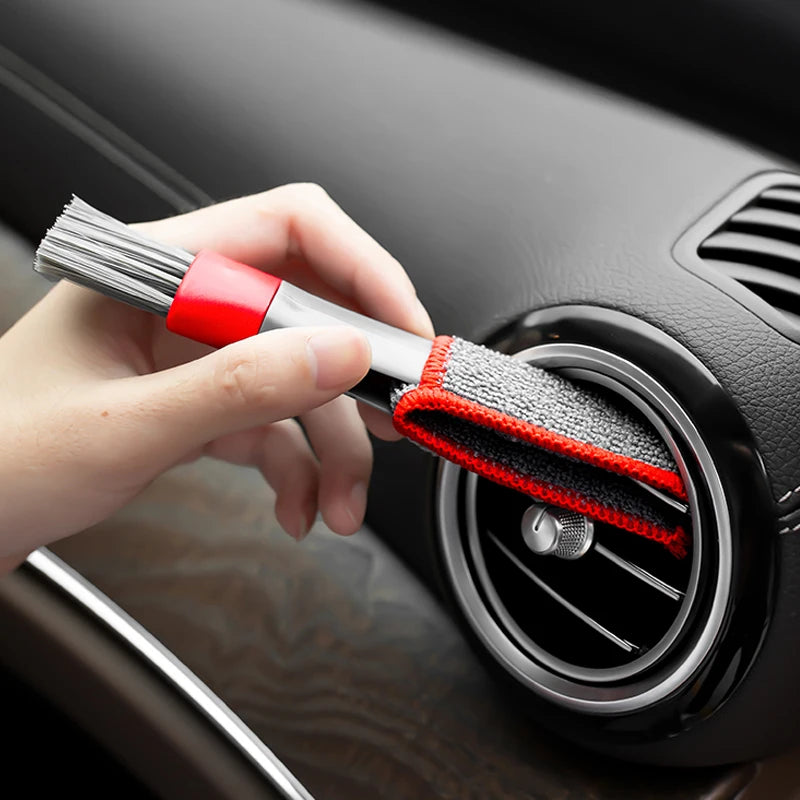 Premium Car Air Conditioner Outlet Cleaning Tool Multi Purpose Dust Brush Car Accessories Interior Multi Purpose Brush Cleaning Brush for Cars, Trucks & SUVs