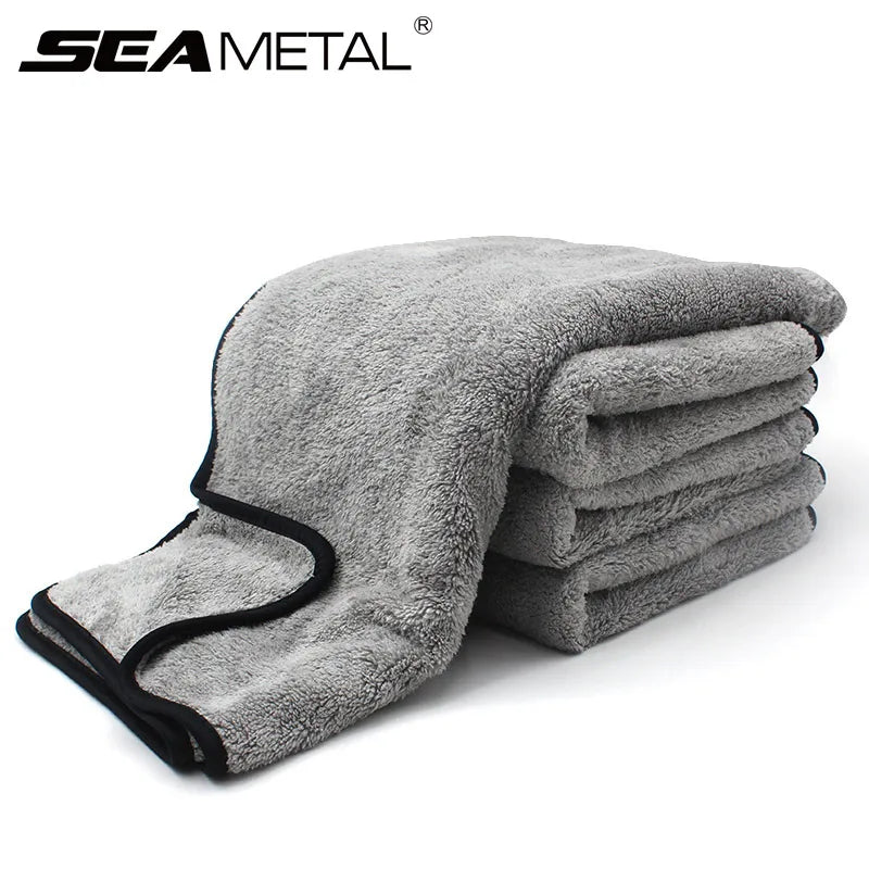 Premium 75X35 60X40Cm Microfiber Car Wash Towel Fast Drying Auto Cleaning Extra Soft Cloth High Water Absorption For Car Wash Accessorie for Cars, Trucks & SUVs