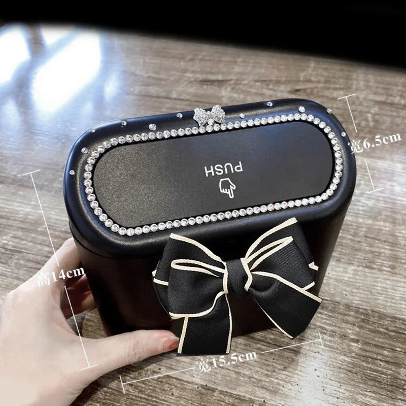 Premium Cute Bowtie Mini Trash For Cars for Cars, Trucks & SUVs