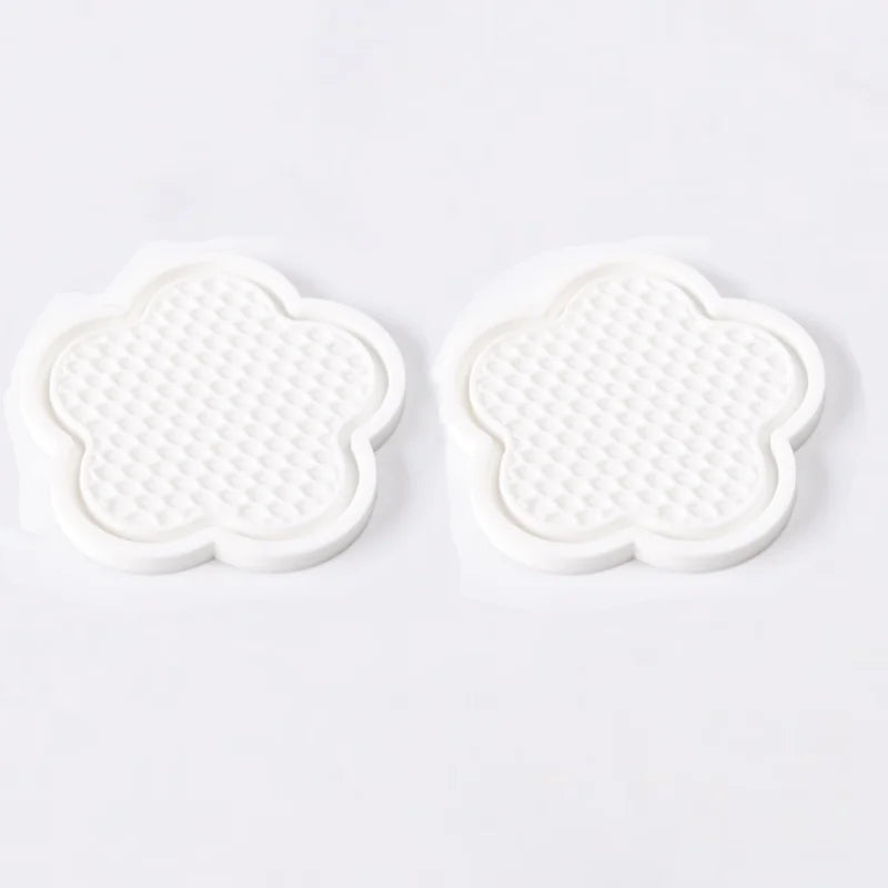 Premium 2Pcs Car Cup Coaster Flower Shaped Silicone Waterproof Non Slip Sift Proof Spill Saucer Car Interior Accessories for Cars, Trucks & SUVs