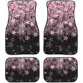Premium Pink Cherry Blossom Sakura Auto Interior Carpet Floor Mats For Car Auto Universal Fit Front Rear Full Interior Auto for Cars, Trucks & SUVs