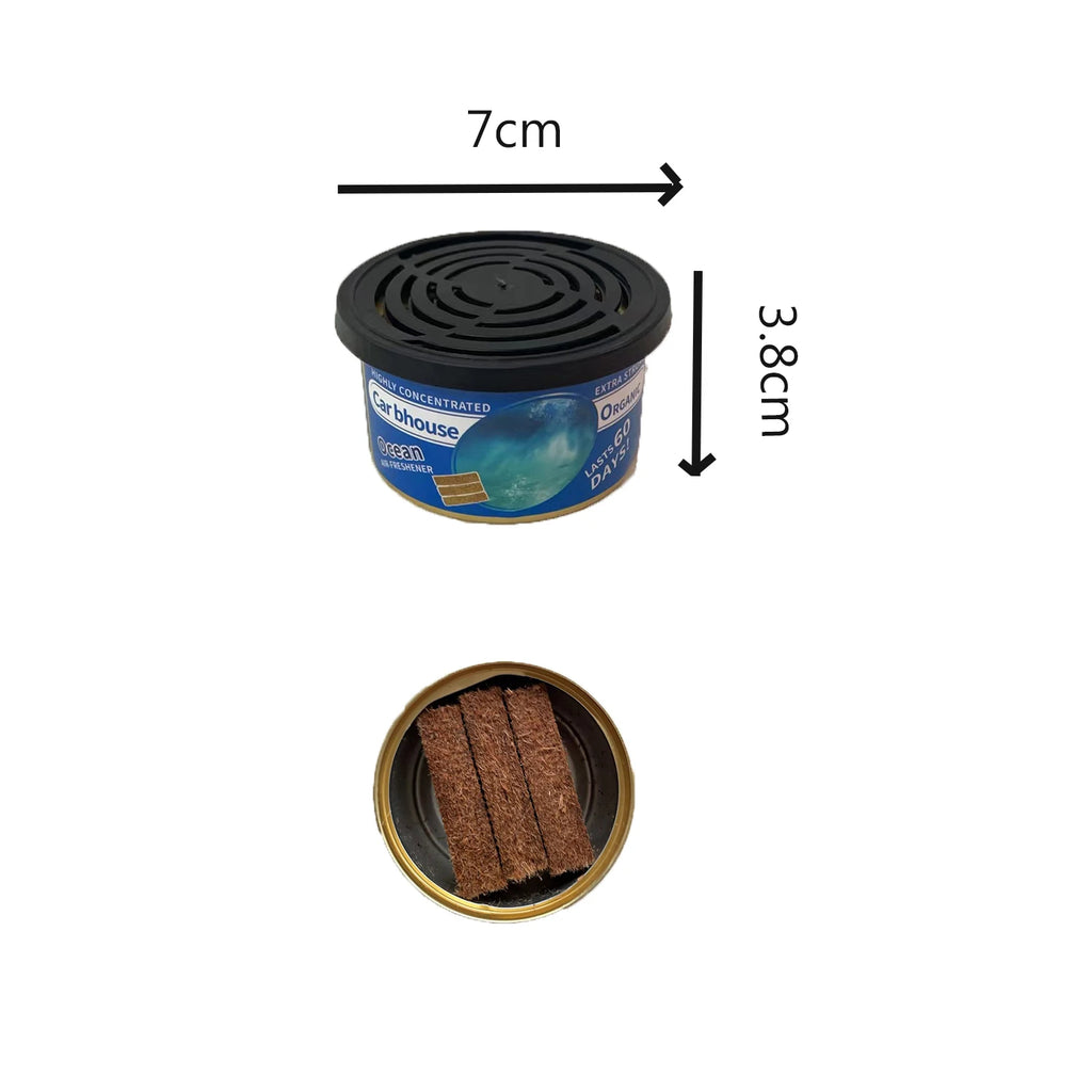 Premium Car Air Fresheners: Lemon Scent | Organic Cans | Odor Eliminator Essential | Long Lasting | Strong Fragrance | For Home Closet for Cars, Trucks & SUVs