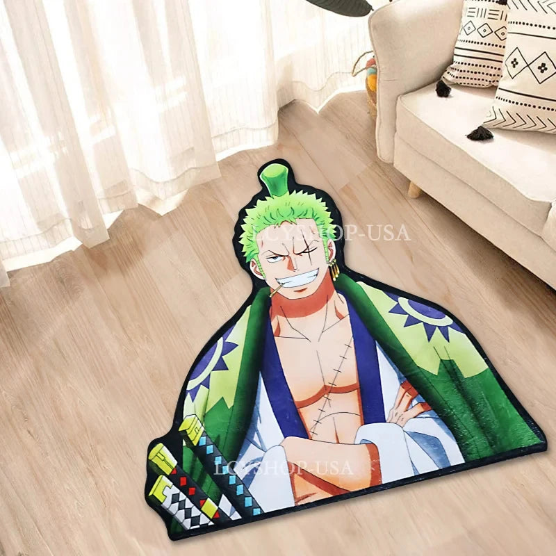 Premium Anime One Pieces Manga Soft Anti Slip Area Rugs Home Bedroom Cartoon Deco Kitchen Bathroom Non Slip Mat Doormat Birthday Gift for Cars, Trucks & SUVs
