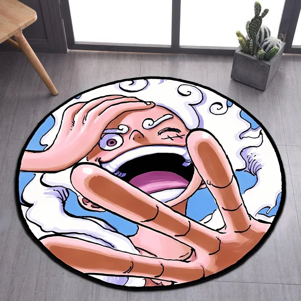 Premium Anime Rug Popular Style Luffy Gear 5 One Nika Form Piece Ace Customize Cartoon Rug Handmade Carpet Area Rug For Home Decor for Cars, Trucks & SUVs