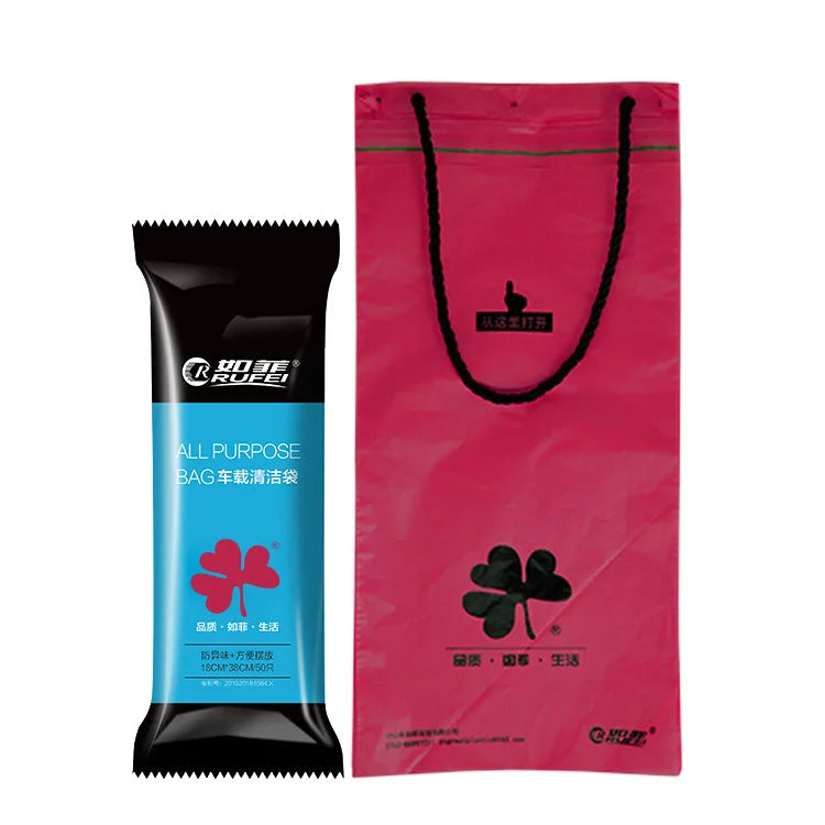 Premium 50Pcs/Bag Hanging Disposable Storage Cleaning Bag Hanging Car Garbage Bag Car Trash Can Garbage Bag For Car Interior Accessories for Cars, Trucks & SUVs