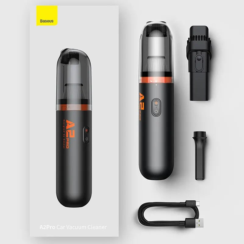 Premium Baseus Car Vacuum Cleaner Mini Handheld Auto Vacuum Cleaner 6000Pa Powerful Suction Blow & Vacuum 2 In1 For Home & Car & Office for Cars, Trucks & SUVs