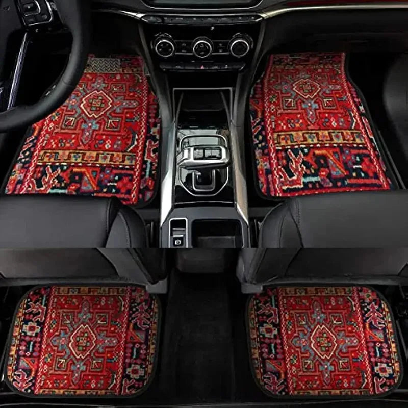 Premium Persian  Rug Design Floor Mats For Car Universal for Cars, Trucks & SUVs