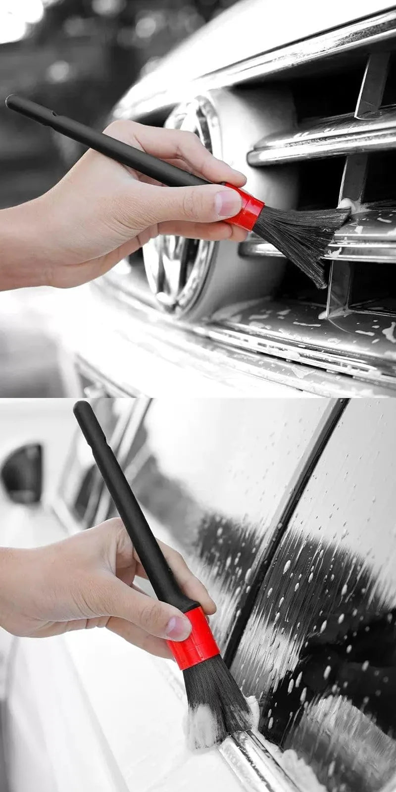 Premium 6Pcs Car Wash Care Detailing Brush Set,For Cleaning Wheels, Dashboards, Vents And More,Car Cleaning Brushes, Car Accessories for Cars, Trucks & SUVs