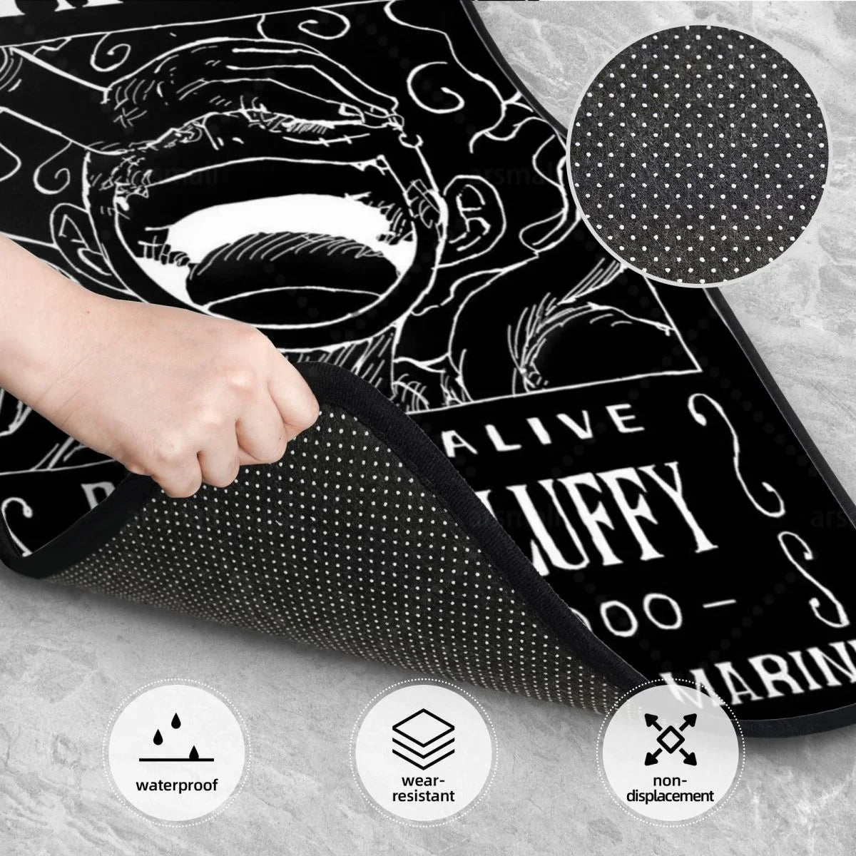 Premium Luffys Car Floormat Heavy Duty Front Rear Rubber Floor Mats Carpet Floor Protection Fits Most Vehicles for Cars, Trucks & SUVs