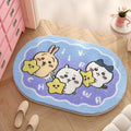 Premium Chiikawa Cute Rug Plush Floor Mat Bathroom Non Slip Carpet Car Cushion Soft Living Kawaii Room Decor Usagi Hachiware Gift Toy for Cars, Trucks & SUVs